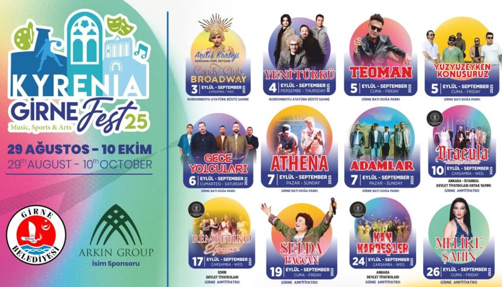 Girne Arkın Group Fest  25 Yıldızlar Geçidine Ev Sahipliği Yapacak