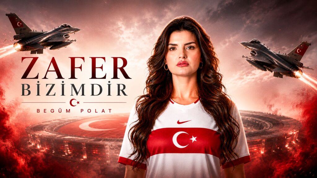 MİLLİ TAKIM MARŞI YAZAN İLK KADIN SANATÇI BEGÜM POLAT’TAN “ZAFER BİZİMDİR” MARŞI