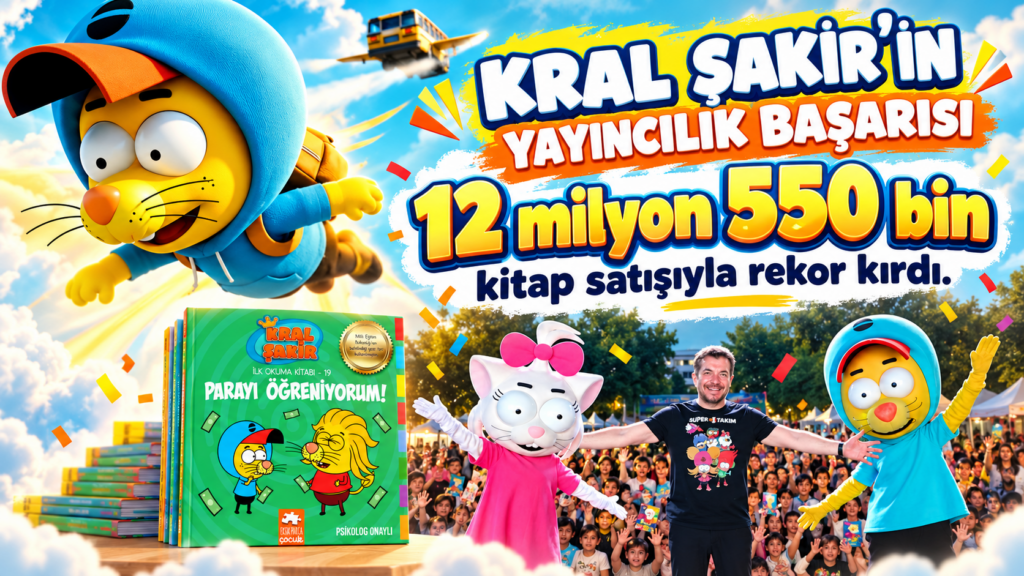 12 milyon 550 bin kitap satışıyla rekor kırdı.
